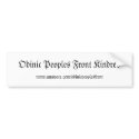 Odinic Peoples Front Kindred bumper sticker bumper stickers