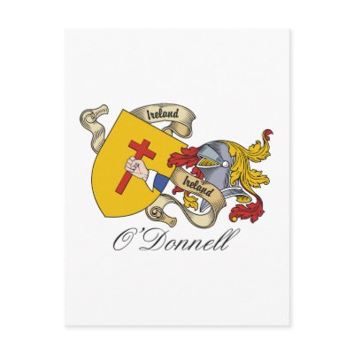 O'Donnell Family Crest Post Card by coatsofarms