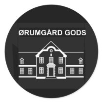 Oerumgaard Manor House - Logo Round Stickers
