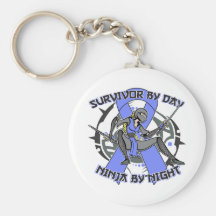 Oesophageal Cancer Survivor By Day Ninja By Night Key Chains