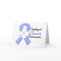 Oesophageal Cancer Survivor Flower Ribbon