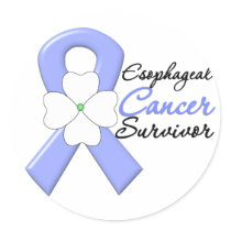 Oesophageal Cancer Survivor Flower Ribbon