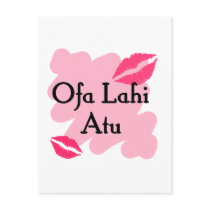 Ofa Lahi Atu - Tongan I love you Postcard