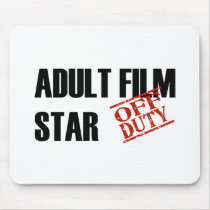 OFF DUTY ADULT FILM STAR LIGHT MOUSE MATS