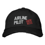Off Duty Airline Pilot embroidered hats