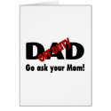 Off Duty Dad Go Ask Your Mom cards