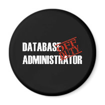 OFF DUTY DATABASE ADMIN DARK REFRIGERATOR MAGNET