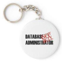 OFF DUTY DATABASE ADMIN LIGHT KEYCHAIN