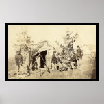 Off Duty Drummer Boys Playing Cards 1862 posters