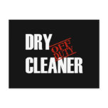 OFF DUTY DRY CLEANER DARK postcards