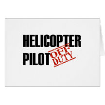 OFF DUTY HELICOPTER PILOT LIGHT CARDS