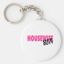 Off Duty Housewife (Pink) Key Chain