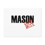 OFF DUTY MASON LIGHT postcards