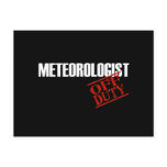 OFF DUTY METEOROLOGIST DARK postcards