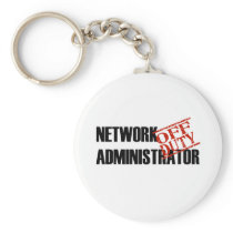 OFF DUTY NETWORK ADMIN LIGHT KEYCHAINS