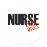 OFF DUTY NURSE LIGHT stickers