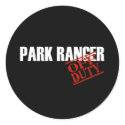 OFF DUTY PARK RANGER DARK stickers