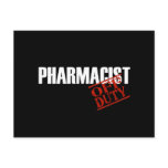 OFF DUTY PHARMACIST DARK postcards