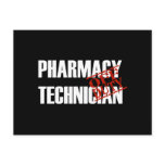 OFF DUTY PHARMACY TECH DARK postcards