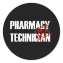 OFF DUTY PHARMACY TECH DARK stickers