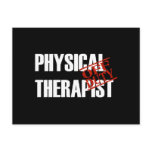 OFF DUTY PHYSICAL THERAPIST DARK postcards