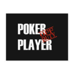 OFF DUTY POKER PLAYER DARK postcards