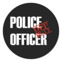 OFF DUTY POLICE OFFICER DARK stickers