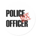 OFF DUTY POLICE OFFICER LIGHT stickers