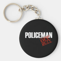 OFF DUTY POLICEMAN DARK KEYCHAINS