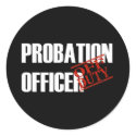 OFF DUTY PROBATION OFFICR DARK stickers