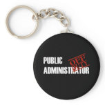 OFF DUTY PUBLIC ADMIN DARK keychains