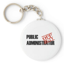OFF DUTY PUBLIC ADMIN LIGHT KEYCHAIN