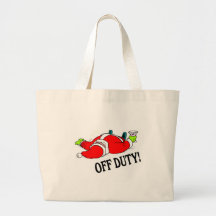 Off Duty Santa (Drunk) Canvas Bags