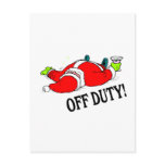 Off Duty Santa (Drunk) postcards