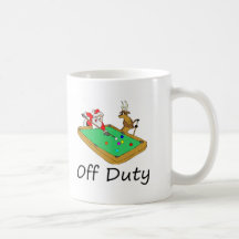 Off Duty Santa (Playing Pool) Mug