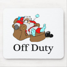 Off Duty Santa (Sleeping) Mousepad