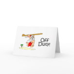 Off Duty Santa (Surfing) cards