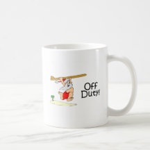 Off Duty Santa (Surfing) Mugs