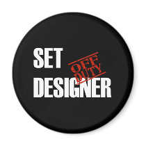 OFF DUTY SET DESIGNER DARK FRIDGE MAGNETS