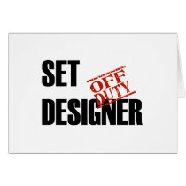 OFF DUTY SET DESIGNER LIGHT CARDS
