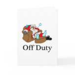 Off Duty (Sleeping Santa) cards