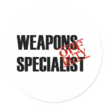 OFF DUTY WEAPONS SPECIALIST LIGHT stickers