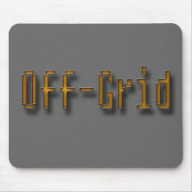Off Grid Orange Mousepads