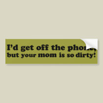 Off the Phone Bumper Sticker bumper stickers