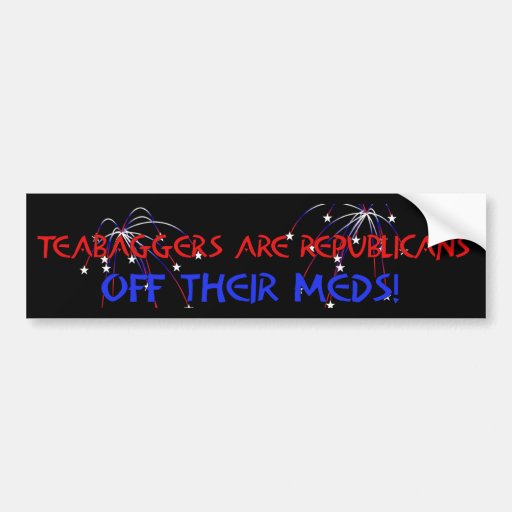 OFF THEIR MEDS BUMPER STICKER