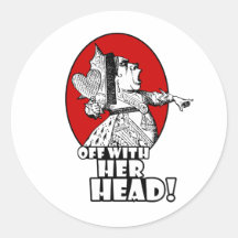 Off With Her Head Logo Round Stickers