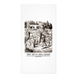 Off With Her Head Wonderland Alice Queen Quote Photo Card Template