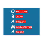 Offensive,insulting anti Obama postcards