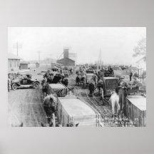 Offerle Wheat Market: 1916 Print