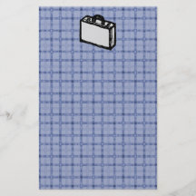 Office Briefcase or Travel Suitcase Sketch. Blue. Personalised Flyer